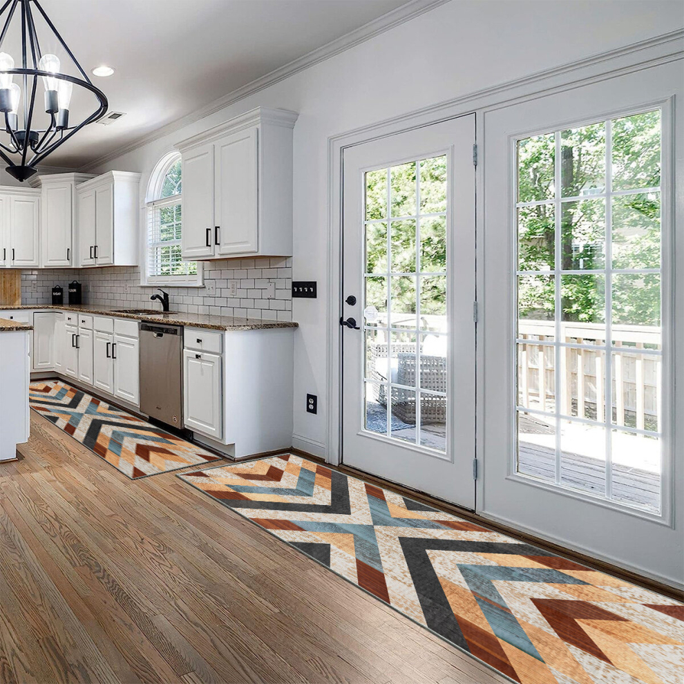 1pc Modern Geometric 2X10 Runner Rugs Abstract Laundry Room Rugs Extra Long Oriental Hallway Rug Runner Stain resistant Kitchen Mat Soft Non Slip Ma-image-OPC-PCNZQ6S-NEW