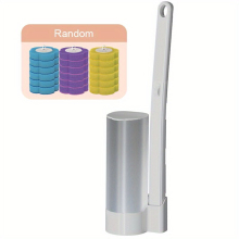 1set Disposable Toilet Brush Dissolving Replacement Head Toilet Cleaning Brush Set No Dead Corner Decontamination Household Throwable Toilet Brush
