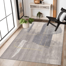 1pc Modern Soft Abstract Used Area Living Room Carpet Waterproof Anti skid Antifouling Suitable For Living Room Bedroom Dining Room Bathroom Small Off