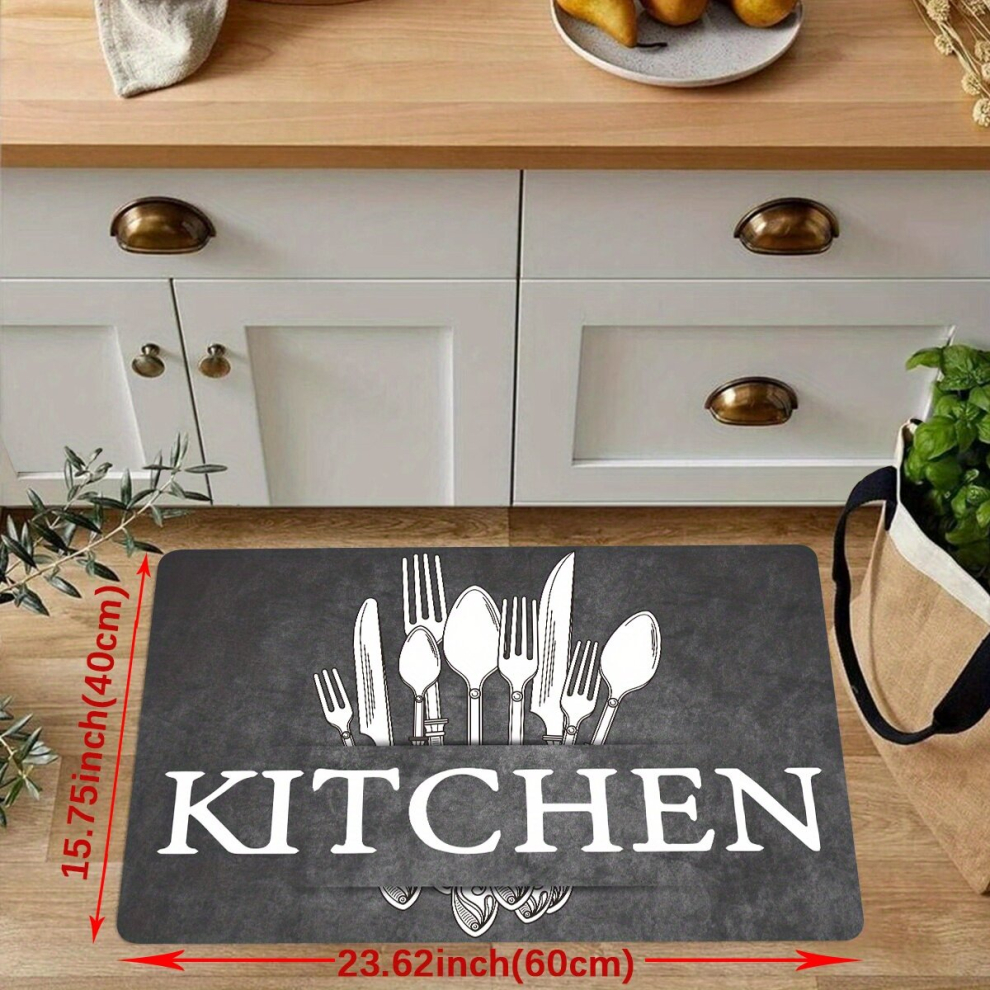 1pc proof Kitchen Rug Soft Cushioned Anti Fatigue Comfortable Mat Waterproof Non Slip Memory Foam Floor Mat Runner Rug Throw Rug For Living Room Bedro-image-OPC-PCNZQNM-NEW