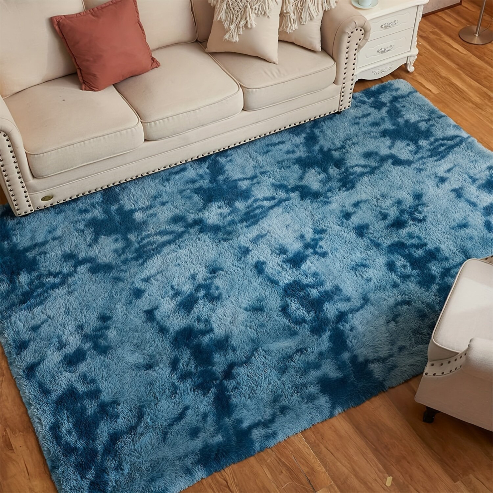 1pc Soft Fluffy Rugs For Bedroom Living Room Carpet Rugs Fuzzy Shag Area Rug For Boys Room Non Slip Tie Dye Rug Plush Modern Home Decor-image-OPC-PCNZQV8-NEW