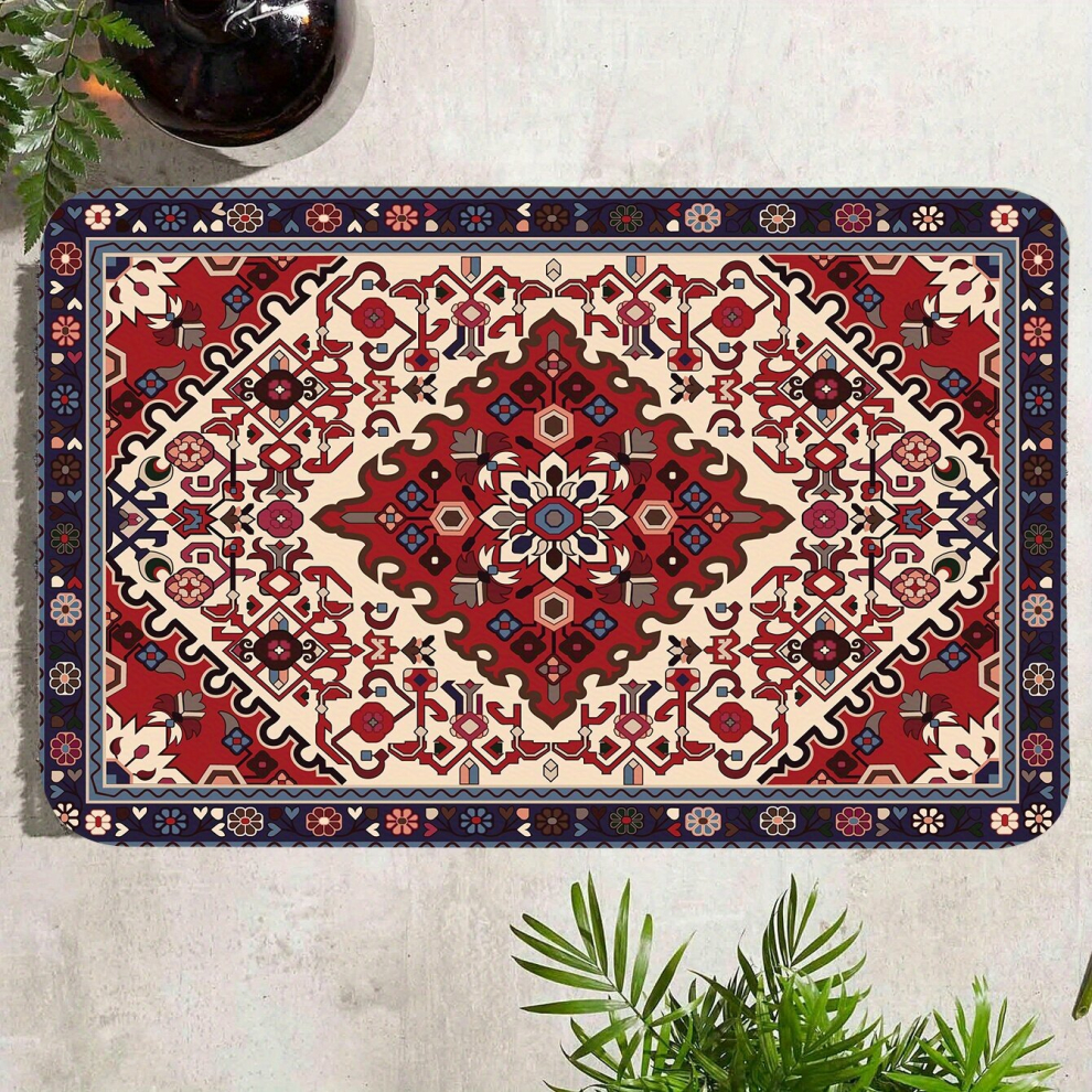 1PC Bohemia Persian Pattern Anti fatigue Kitchen Mat Modern Floor Mat For Living Room Anti Slip Hallway Balcony Rug Entrance Doormat Home Room Decorat-image-OPC-PCNZQXQ-NEW