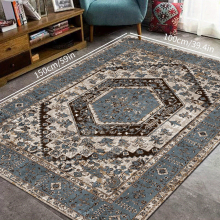 1pc Moroccan Vintage Boho Persian Carpet Non Shedding Ethnic Style Rug for Living Room Bedroom Coffee Table Dining Room Machine Washable Rural Retro H