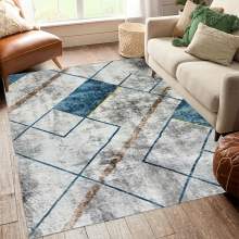 1pc gray Geometric Minimalist Area Rug Non silp Washable Indoor Carpet Square Living Room Carpet Suitable For All Areas Of Living Room Home Decor