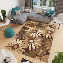 1pc Modern Floral Living Room Area Carpet Large Living Room Carpet Anti skid Waterproof And Antifouling Suitable For Bedroom Kitchen Living Room Small