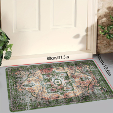 1pc Vintage Persian Boho Area Rug proof Kitchen Rug Quick Dry Absorbent Bath Mat Entrance Welcome Doormats Living Room Bedroom Hallway Laundry Dormito