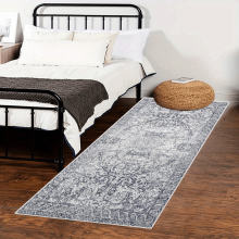 1pc Soft Vintage Boho Runner Rug Non Slip Non Shedding Persian Runner For Hallway Kitchen Waterproof Stain Resistant Carpet Runner Soft Crystal Velvet
