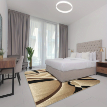 1PC Persian Geometry Beige Modern Abstract Area Carpet Living Room Restaurant Bedroom Carpet Anti fatigue Kitchen Mat Vintage Boho Anti Slip Hallway B