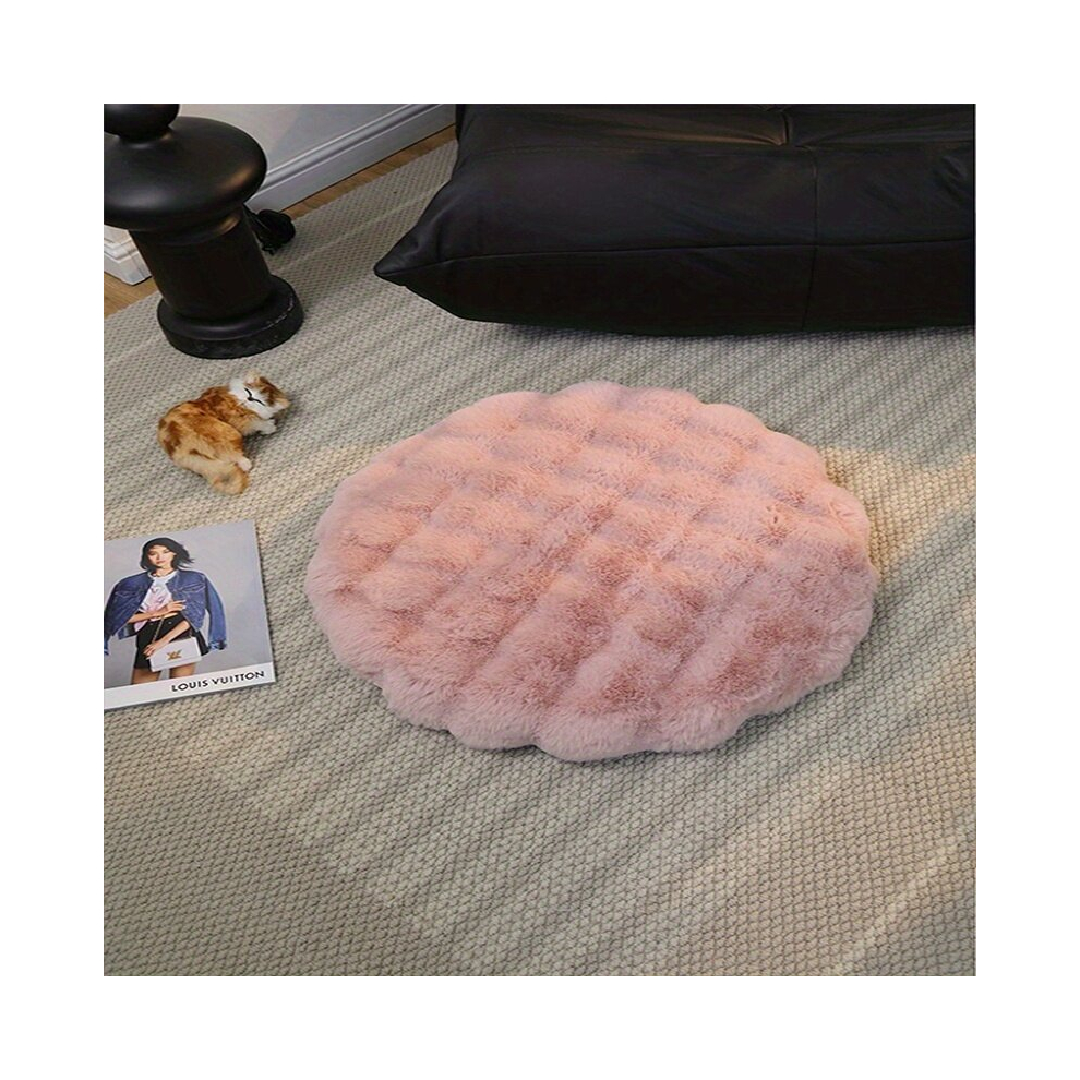 1pc Solid Bedroom Floor Mat Decorative Soft Rug Suitable For All Areas Of The Bedroom-image-OPC-PCNZS6M-NEW