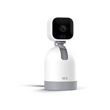 Blink Mini Pan-Tilt Camera | Rotating indoor plug-in smart security camera, two-way audio, HD video, motion detection, Alexa enabled, (White)