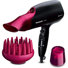 Panasonic EH-NA65 Nanoe Hair Dryer with Diffuser, Quick Dry & Styling Nozzle - Visibly Improved Shine (Pink), Gifts for women
