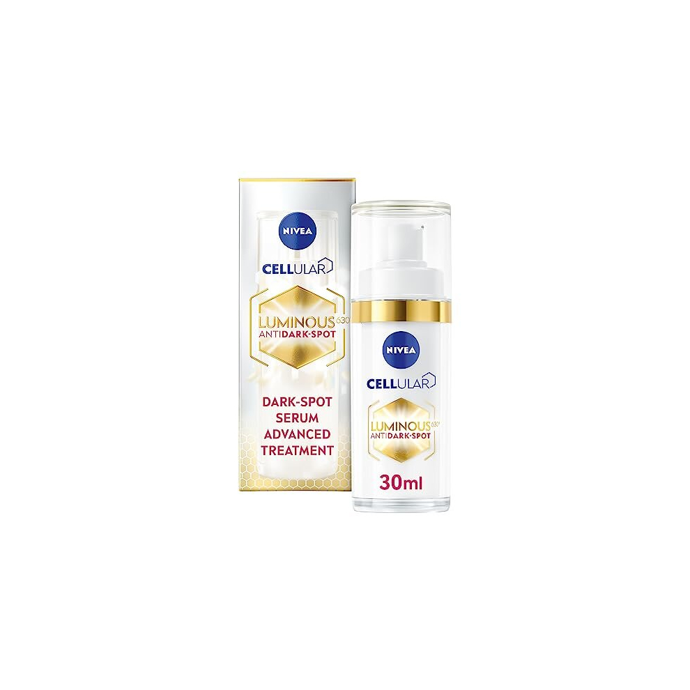 NIVEA Cellular Luminous 630 Anti Dark-Spot Treatment Serum (30ml), Face Serum Lightens and Reduces All Types of Dark Spots, Brighter, Luminous Skin