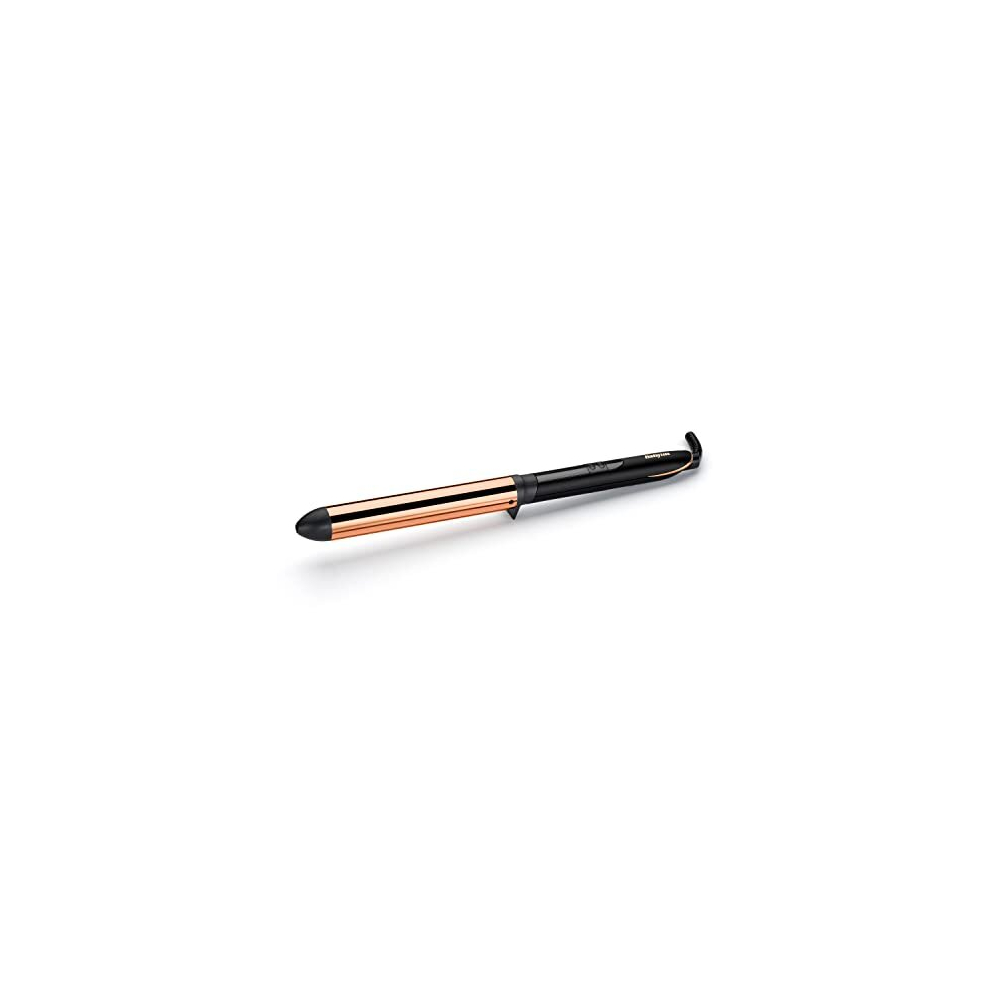 BaByliss Titanium Brilliance Waves wand, Lasting Effortless Waves, 28mm True-Titanium barrel, fast heat up, up to 210C , Black