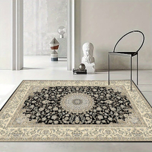 1pc Vintage Persian Tribal Non Slip Backing Thin Rug Suitable For Dining Table Under Bedroom Farmhouse Home Office colored Art Room Decor Art Supplies