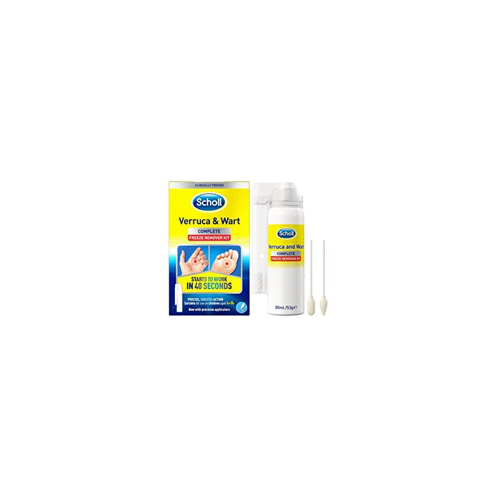 Scholl Verruca And Wart Remover Freeze Treatment, 80 Ml (Pack Of 1)
