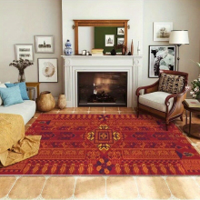 1pc Outdoor Indoor Vintage Boho Area Rugs Non slip Persian Soft Stain Resistant Rug Machine Washable Waterproof Carpet For Living Room Bedroom Nursery