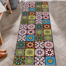 1pc Washable Runner Carpets Boho Running Carpets Runners Suitable For Corridors Living Rooms Waterproof Anti Fouling Non Slip Grids Long Kitchens Bath