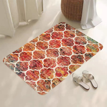 1pc Moroccan Kitchen Rugs Washable Area Rugs Small Throw Entryway Rug Non Slip Kitchen Mats For Floor Indoor Door Mats For Entry Colorful Distressed R