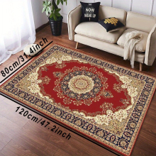 1pc Soft Sponge Floor Mat Vintage Persian Kitchen Rug Quick Dry Absorbent Throw Rug For Living Room Bedroom Entrance Welcome Doormat Machine Washable
