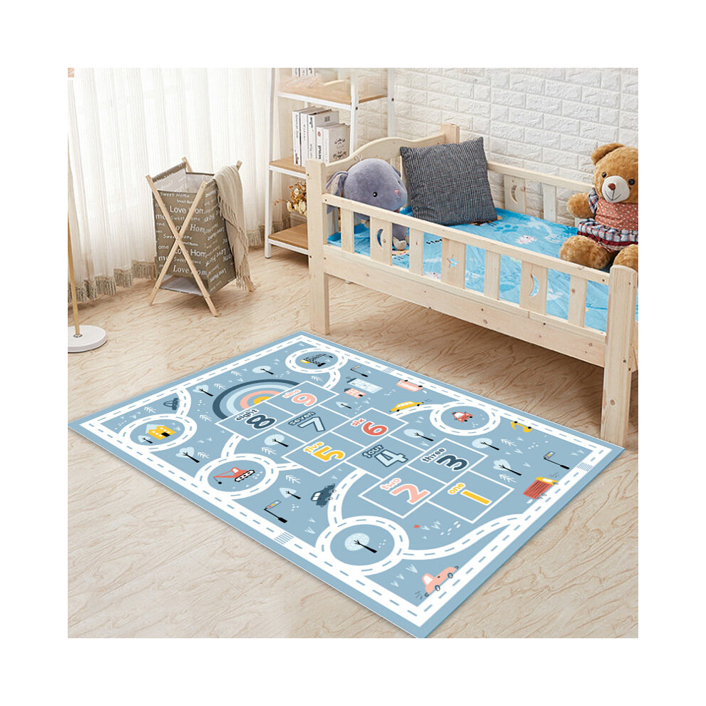 1pc Kid Rug Carpet Playmat Funny Floor Mat Play Area Rug With Non Slip Hopscotch Play Rug Mat Carpet For Home Living Room Bedroom Play Room Bathroom H