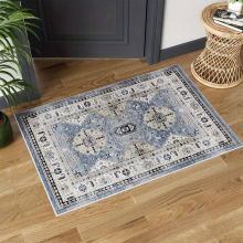 1pc Washable Area Rug Boho Persian Rug Stain & Water Resistant Vintage Rugs Floor Carpet For Living Room Bedroom Dining Room Kitchen Bathroom Farmhous