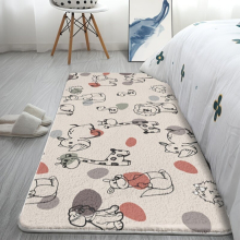 1pc Cartoon Pattern Non slip Floor Mat Indoor Square Living Room Rug Rug Soft Carpet Suitable For Bedroom Each Area
