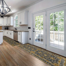 1pc Washable Kitchen Runner Rug Persian Boho Hallway Rug Distressed Mats Non Slip Soft Room Floor Carpet For Dining Room