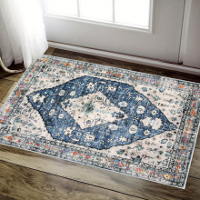 1pc Small Boho Area Rug Washable Entryway Rug Doormat Oriental Persian Distressed Rug Non Slip Boho Rug Floor Carpet For Bathroom Entrance Kitchen Bed