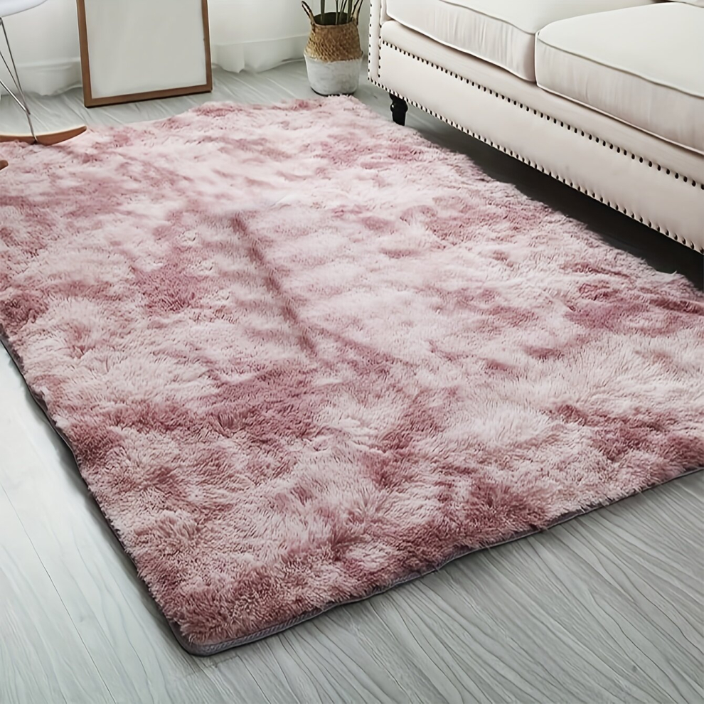 1pc Soft and Fluffy Shaggy Bedside Rug for Bedroom Living Room Nursery and Dorm Non Slip and Fuzzy Plush Carpet for Girls Kids and Teens Soft Shaggy B