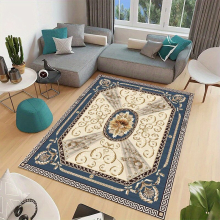 1pc Bohemian Persian Carpet Large Vintage Floral Area Rug for Living Rooms Bedrooms and Restaurants Non Slip Stain Resistant Waterproof and Lightweigh