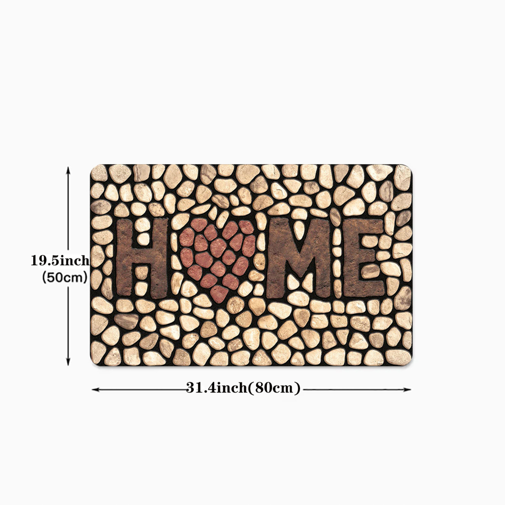 1pc Soft Cobblestone Kitchen Mat Anti fatigue Hallway Balcon Polyester Carpet Absorbent Bath Mat Laundry Floor Mat Entrance Doormat Washable Household-image-OPC-PCNZWQK-NEW
