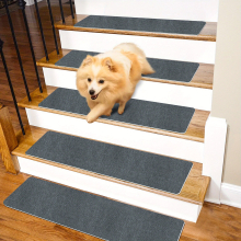15pcs Carpet Stair Treads Non Slip Indoor Carpet Stair Runners For Wood Steps Indoor Stair Treads Non Slip Resistant Rug Slip Resistant Safety For Pet