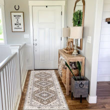 1pc Vintage Persian Faux Silk Runner Rugs Soft Boho Laundry Room Rug Long Hallway Rugs Extra Long Runner Kitchen Mat Soft Non Slip Machine Washable St