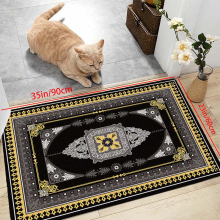 1pc Vintage Boho Area Rugs Non slip Persian Soft Stain Resistant Fluffy Rug Machine Washable Waterproof Carpet For Living Room Bedroom Nursery Room Ou