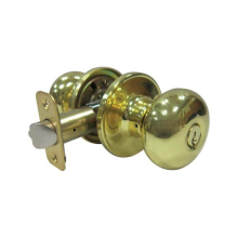 Mushroom Entry Knobs Polished Brass Metal with 3 Grade Right Hande