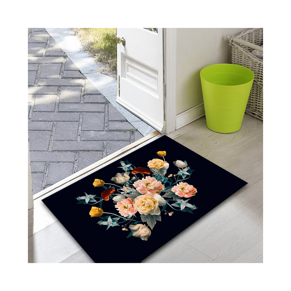 1pc Painting Flower Pattern Area Rugs Non Slip Colorful Indoor Carpet Doorway Mats Home Bedroom Game Room Decoration Polyester Material 80 01 119-image-OPC-PCNZXZ5-NEW