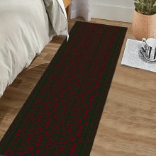1pc Dark Green Runner Rugs Soft Laundry Room Rug Long Anti fouling Hallway Rug Extra Runner Kitchen Mat Non Slip Machine Washable Stair Carpet Runner