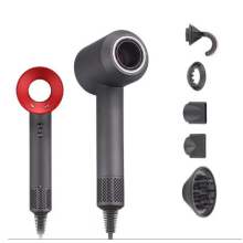 (Red) (3M SuperSonic Set) 5in1 Hair Dryer Professional Salon Leafless Blower