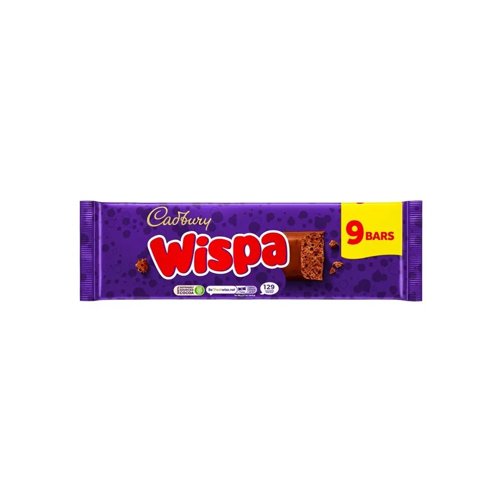 2 x Cadbury Wispa Chocolate Bar 9 Pack 213.3g