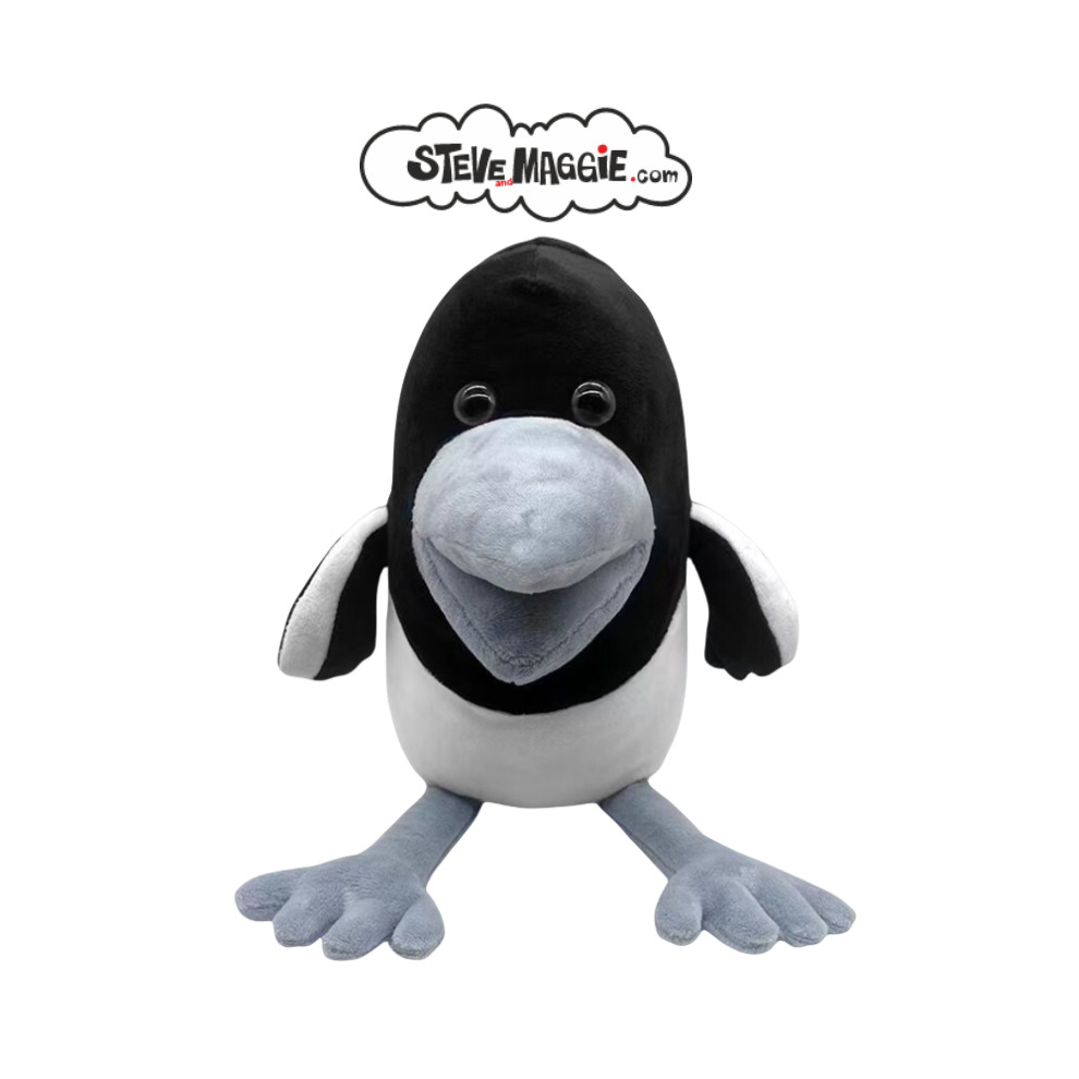 Veishet Steve And Maggie Magpie Plush Toy Stuffed Animal Doll Pillow Kid Gift Home Decor