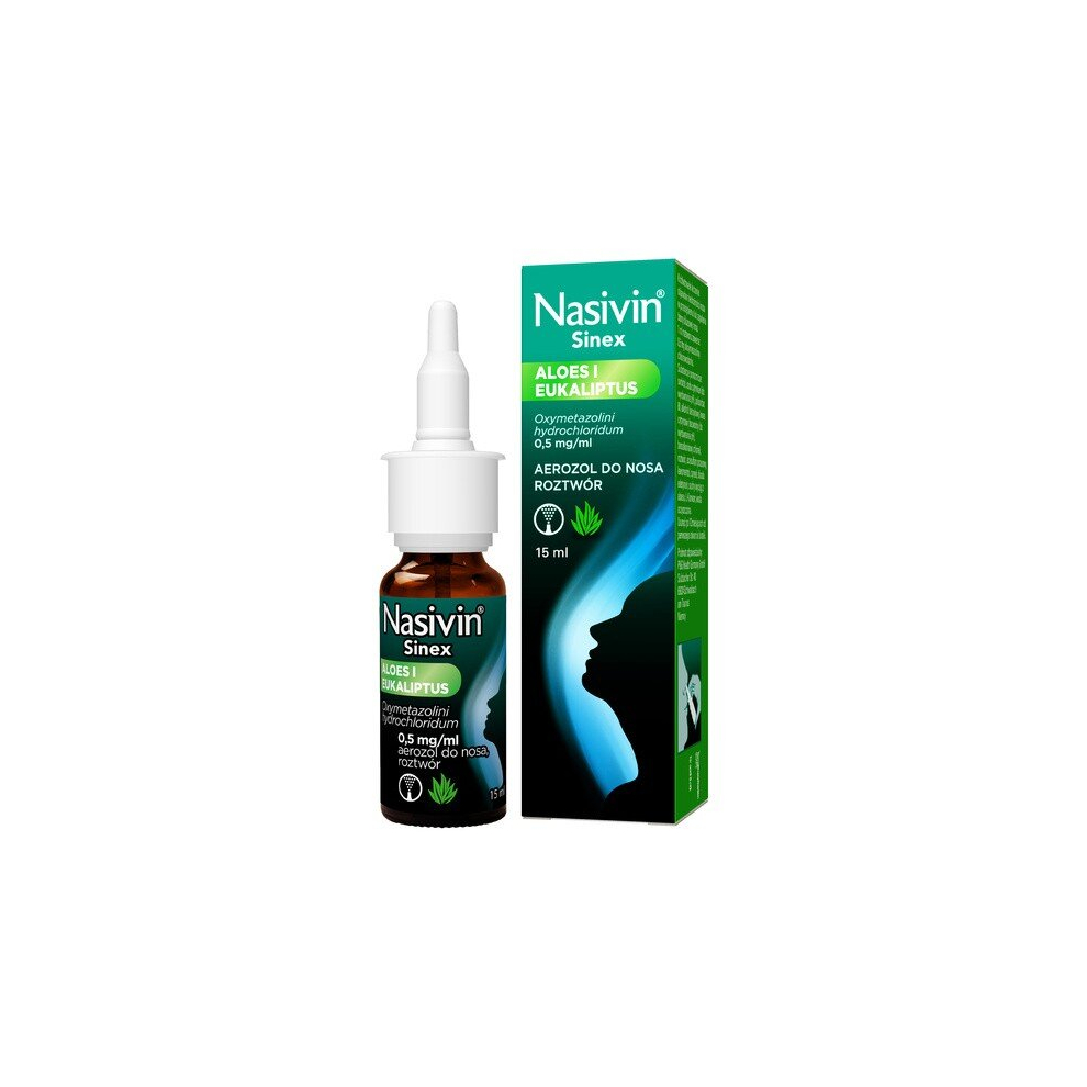 Nasivin Sinex Aloe and Eucalyptus nasal spray for adults and children