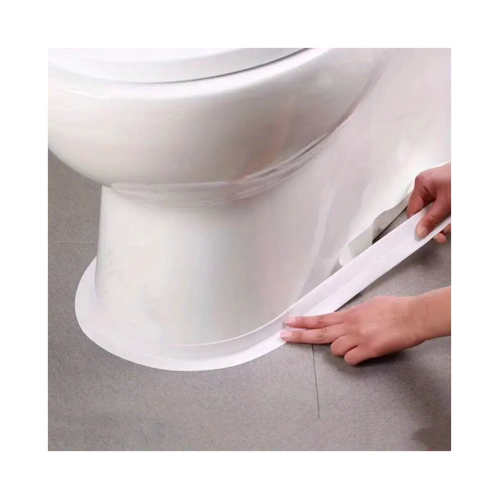 1 Roll Waterproof Anti Mildew Toilet Caulk Strip Self Adhesive Sealing Tape For Kitchen Bathroom Bathroom Waterproof Tape To Avoid Wet Kitchen Sink Se 885675841192