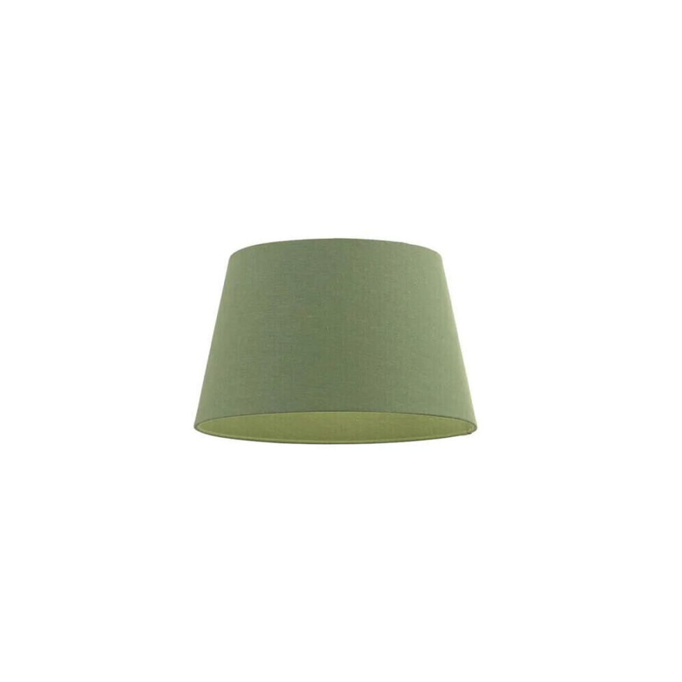 10" Linen Fabric Green Drum Ceiling & LampShade