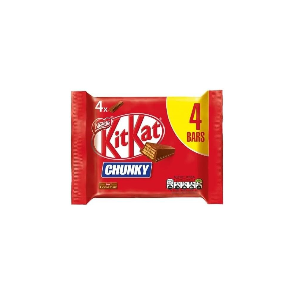 3 x Nestle KitKat Chunky, 40g (Pack of 4)