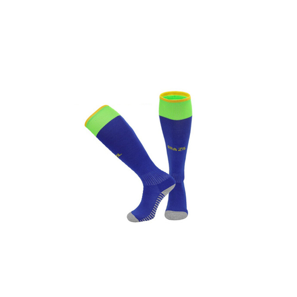 (Away Kids(EU30-36)) Bonhause 22-23 Football Socks For Brazil Kids Adult England Training Sport Racing Stocking