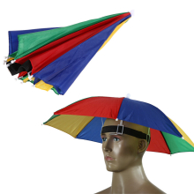 1pc Foldable Headwear Umbrella Fishing Hiking Hat Cap Camping Headwear Camo