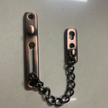 1pc Heavy Duty 304 Stainless Steel Door Chain Lock with Spring Anti Theft Latch Secure Your Home with Polished Latch Screw Guard Accessories