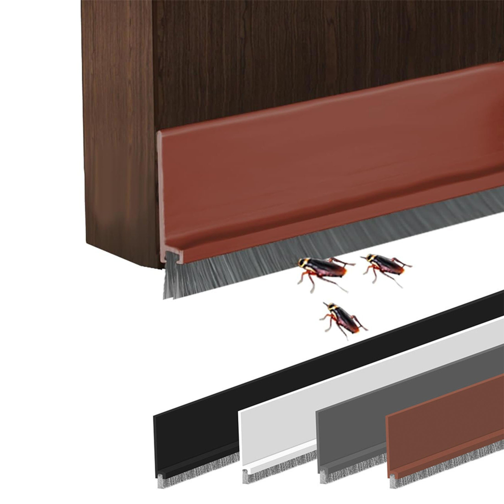1Pc Door Bottom Sealing Strip Soundproof Windproof Dustproof And Keep Warm Sealer Door Blocker 885675847842