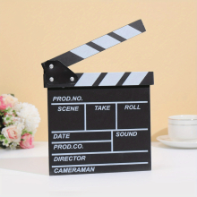 1pc Wooden Clapboard Director Film Movie Cut Action Scene Slateboard Clapper Board Slate