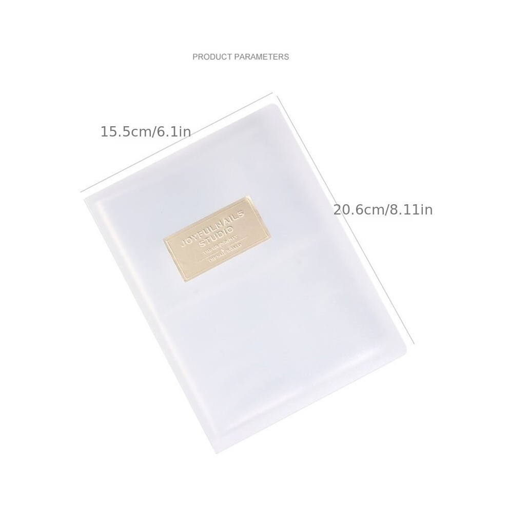 1pc Nail Sticker Album Storage Holder Double sided Use High Capacity 80 Sheets Nail Art Display Book Container Tool Nail Album Household Items